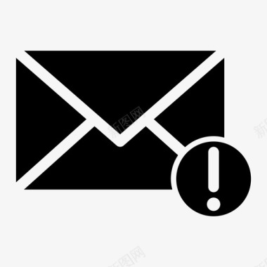 警告电子邮件邮件信件图标图标