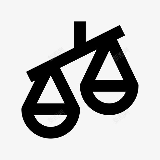 天平秤测量法律图标svg_新图网 https://ixintu.com 司法天平 商务和办公材料线图标 天平秤 尺寸 校准 比较 法律 法院 测量 调整