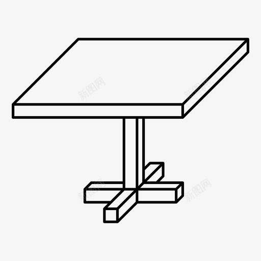 桌子餐厅餐桌图标svg_新图网 https://ixintu.com 东西 吃 家具 家具三维 桌子 腿 餐厅 餐厅桌子 餐桌