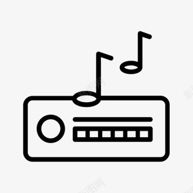 收音机boombox广播图标图标
