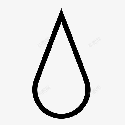 水滴雨液体图标svg_新图网 https://ixintu.com 小球 水 水滴 液体 滴 珠 血滴 雨
