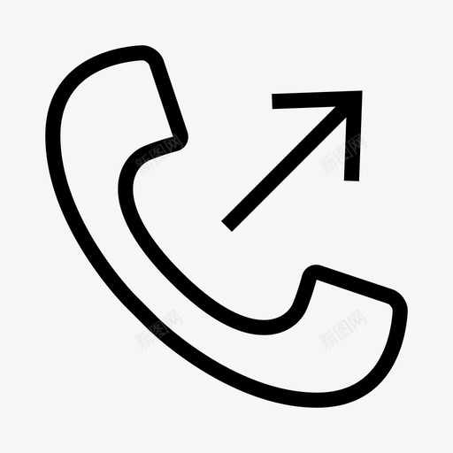 拨出电话通话电话图标svg_新图网 https://ixintu.com 号码 家人 拨出电话 拨号 朋友 电话 老板 通用 通话
