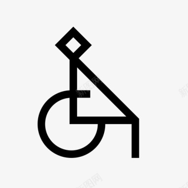 残疾无障碍残废图标图标