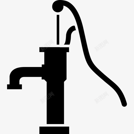 老式水泵工具和用具家居用品图标svg_新图网 https://ixintu.com 家居用品 工具和用具 手压泵 老式水泵