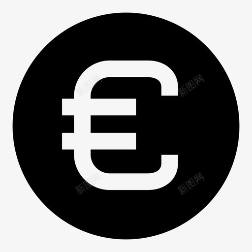 欧元符号银行现金图标svg_新图网 https://ixintu.com 商业 支付 欧元符号 欧元货币 欧元货币符号 现金 美元 货币 银行