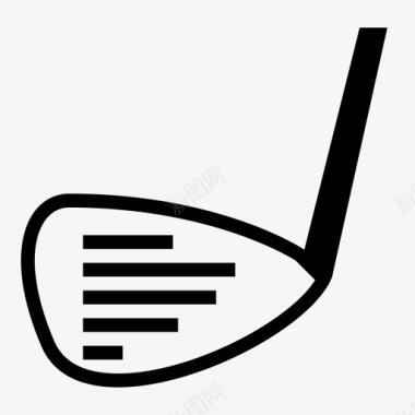 高尔夫俱乐部棍棒球员图标图标