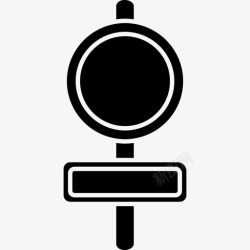手腕上的装置灯杆上的交通信号工具和用具信号装置图标高清图片