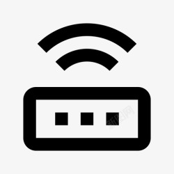 WIFI标wifi路由器科技标图标高清图片