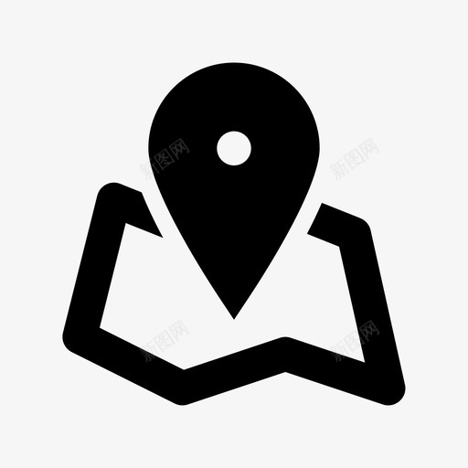 地图1位置标记图标svg_新图网 https://ixintu.com 1 位置指针 位置标记 位置标识 地图 地图定位器 地图标识 购物和零售材料图标