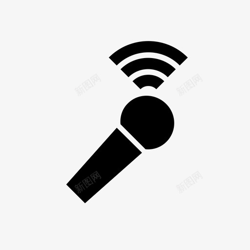 连接微型语音记录图标svg_新图网 https://ixintu.com 连接微型语音记录