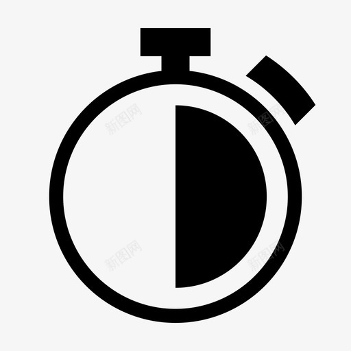秒表时钟倒计时图标svg_新图网 https://ixintu.com 倒计时 冲刺 时钟 时间 秒表 计时 计时器