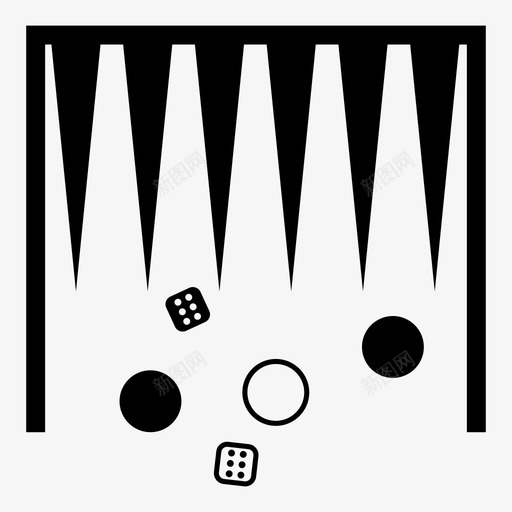 双陆棋方块儿童图标svg_新图网 https://ixintu.com 儿童 双陆棋 圆圈 小组 方块 桌面游戏 骰子