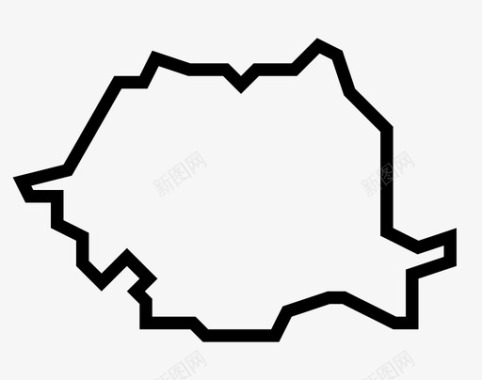 罗马尼亚国家东部图标图标
