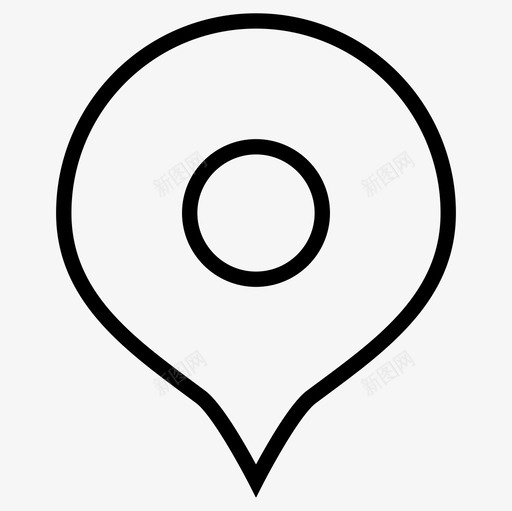 地图图钉保存点图标svg_新图网 https://ixintu.com 书签 位置 保存 地图图钉 地点 导航 标签 点