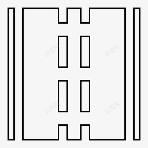 街道街道人行道图标svg_新图网 https://ixintu.com 街道 街道人行道