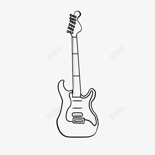 吉他乐器音乐图标svg_新图网 https://ixintu.com 乐器音乐 吉他