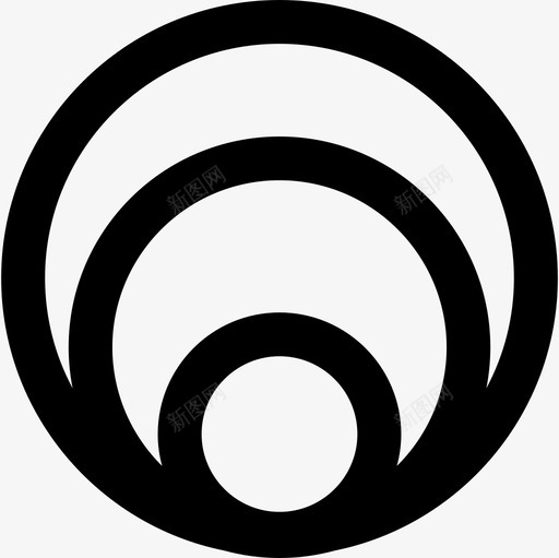 三个不同大小的圆圈一个在另一个里面形状图标svg_新图网 https://ixintu.com 一个在另一个里面 三个不同大小的圆圈 免费派康的生意 形状