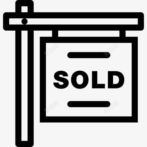 销售标志建筑轮廓2图标svg_新图网 https://ixintu.com 建筑轮廓2 销售标志