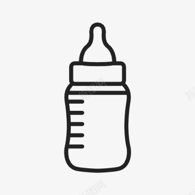 婴儿奶瓶饮料喂食器图标图标