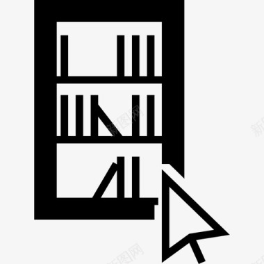 图书馆教育学生的阅读工具图标图标