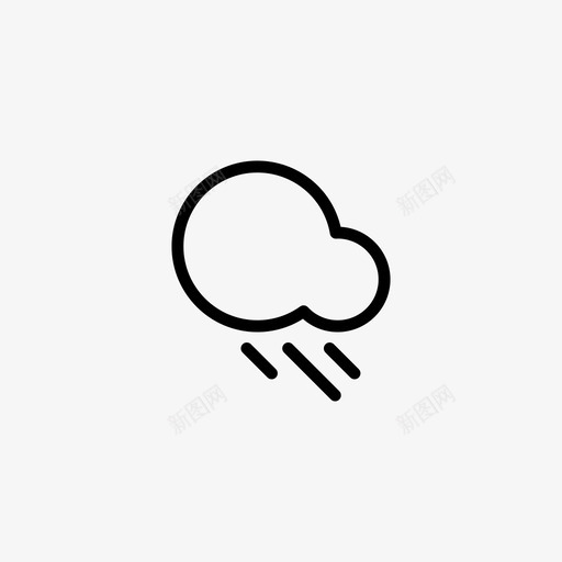雨大气条件图标svg_新图网 https://ixintu.com 大气 天气 天空 条件 毛毛雨 水 蒙森 雨 预报