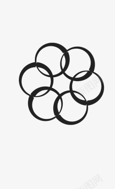 吊环奥运会圆形图标图标