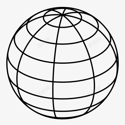 球体纬度线世界图标svg_新图网 https://ixintu.com 世界 全局 几何 地图 地球 球体 纬度线 经度线 行星