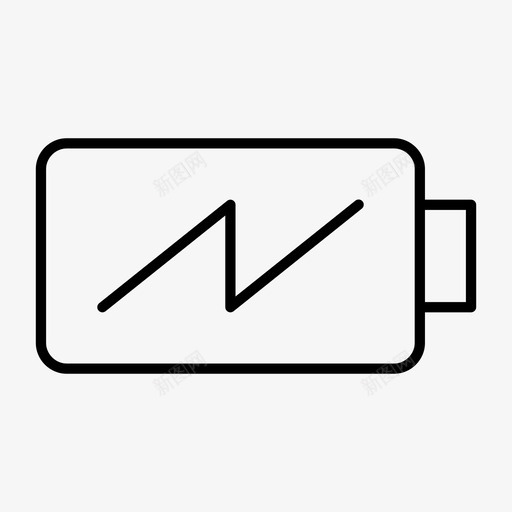 充电电池电源移动图标svg_新图网 https://ixintu.com 上升时间 充电电池 容量 指示灯薄 电 电流 电源 移动 空 计算机