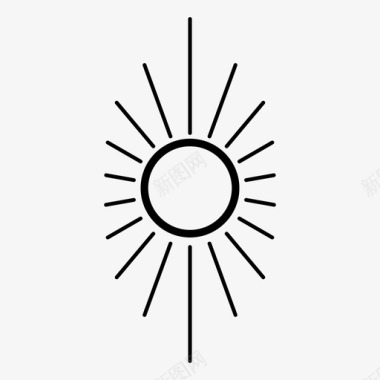 阳光紫外线日出图标图标