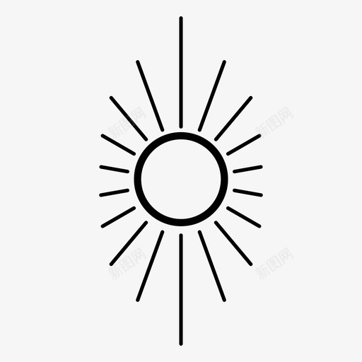 阳光紫外线日出图标svg_新图网 https://ixintu.com 光束 夏天 日出 温暖 热 紫外线 阳光