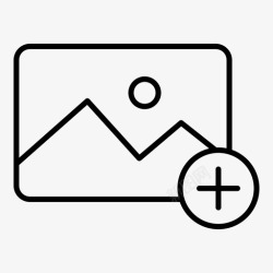发送图像图像添加引用加号图标高清图片