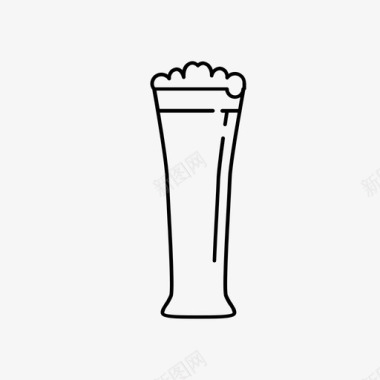 啤酒杯高聚会酒图标图标