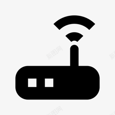 wifi路由器互联网网络和通信图标图标