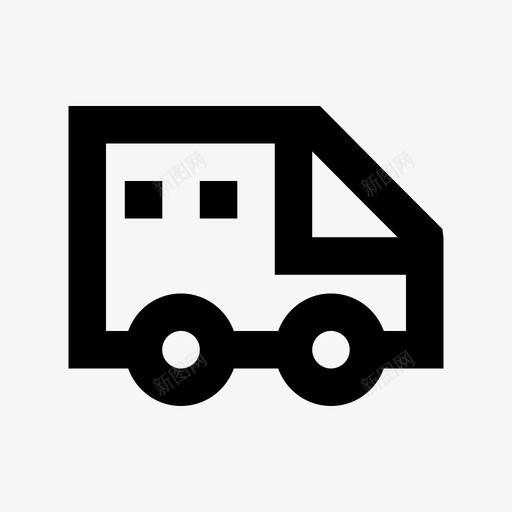 送货车旅游和旅游材料图标svg_新图网 https://ixintu.com 旅游和旅游材料图标 送货车