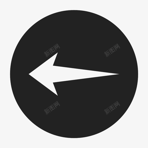 左箭头方向绘图图标svg_新图网 https://ixintu.com 左箭头 指示器 方向 标牌 绘图 跟进 道路