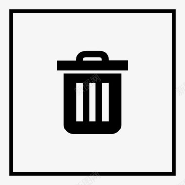 垃圾桶取消删除图标图标