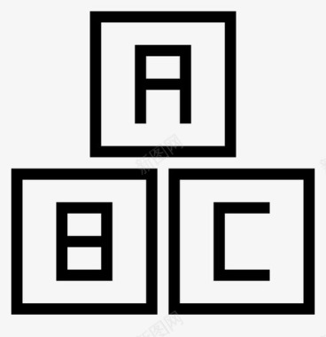 abc块对象图标图标