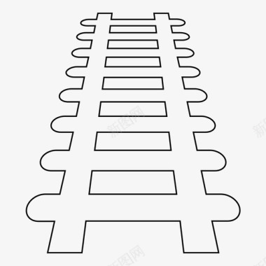 火车轨道运输火车道口图标图标