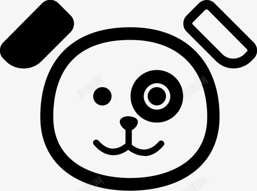 狗儿童动物图标svg_新图网 https://ixintu.com 儿童动物设计 狗