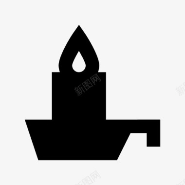 spa蜡烛美容和spa材质实心图标图标