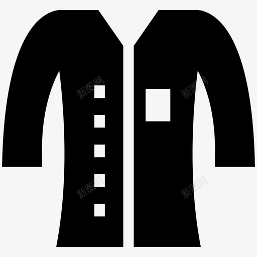 外套小西装衣服图标svg_新图网 https://ixintu.com 100个美丽和时尚的偶像 上衣 外套 大衣 夹克 套头衫 小西装 派克大衣 衣服