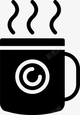 咖啡杯商店办公室图标图标