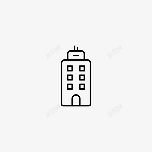 建筑溪流住宅图标svg_新图网 https://ixintu.com 互联网 住宅 公寓 城市 工业 建筑 悸动 振荡 溪流 爆发