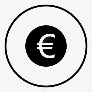 欧元世界货币欧元英镑比特币人民币图标图标