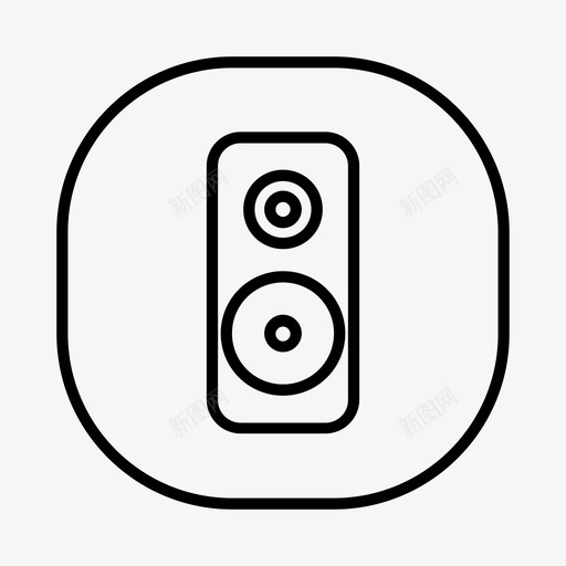 立体声音箱控制图标svg_新图网 https://ixintu.com 声音 扬声器 控制 收音机 模式 派对 立体声 音乐 音箱