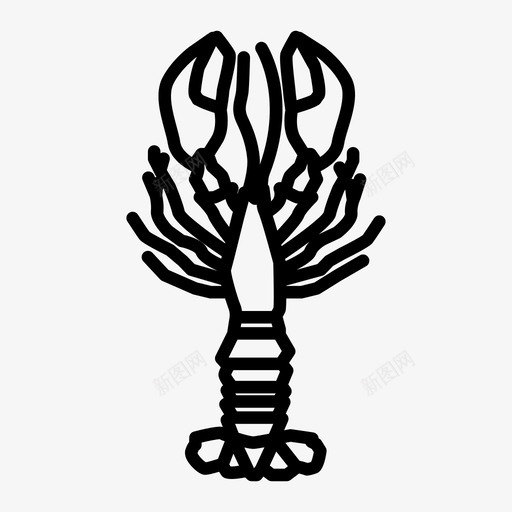 龙虾螃蟹甲壳类动物图标svg_新图网 https://ixintu.com 动物 晚餐 海洋 海洋生物 甲壳类动物 螃蟹 贝类 龙虾