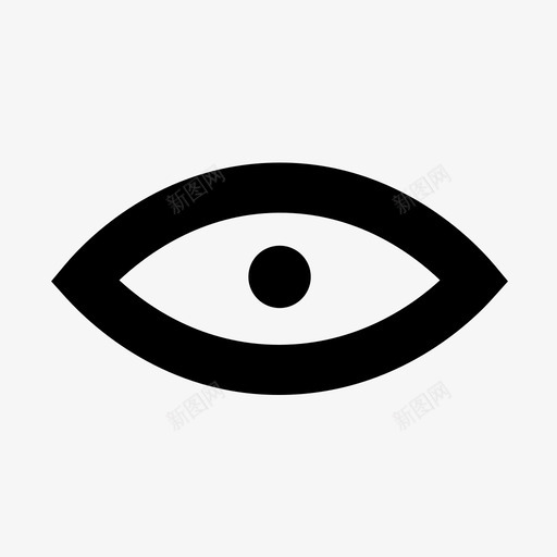 眼睛可见度观察者图标svg_新图网 https://ixintu.com 可见度 感官 眼睛 眼镜 睁开的眼睛 瞳孔 虹膜 观察者 视觉
