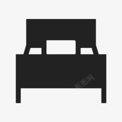 沙发盖布床单床睡眠躺卧图标高清图片