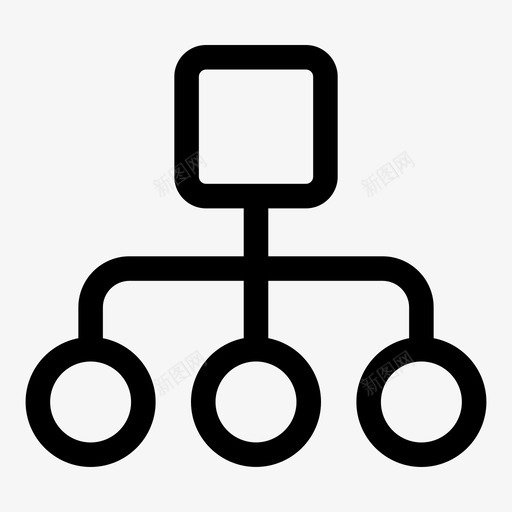 网络社交网络共享图标svg_新图网 https://ixintu.com ui粗轮廓 wifi 互联网 共享 宽带 有线 社交网络 网络 连接 链接