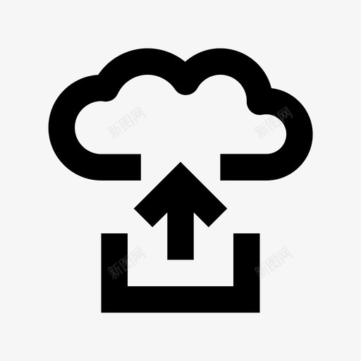 云上传云数据技术材质图标svg_新图网 https://ixintu.com 云上传 云数据技术材质图标